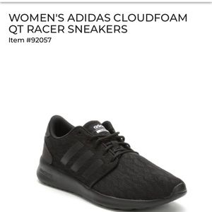 Adidas black cheetah cloud foam racers